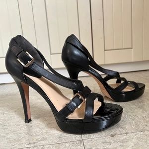 Cole Haan Women's Carma Nike Air High Heel Platform Sandal Black Size 8.5